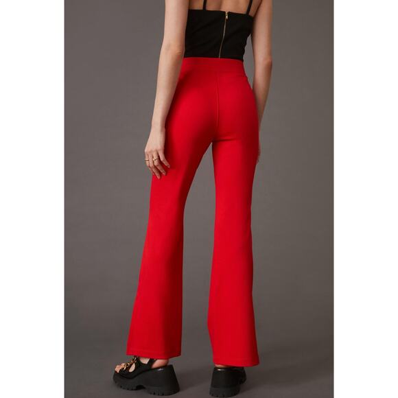 ANTHROPOLOGIE x MAEVE Knit Flare Pants Red {3K22} - Picture 3 of 7